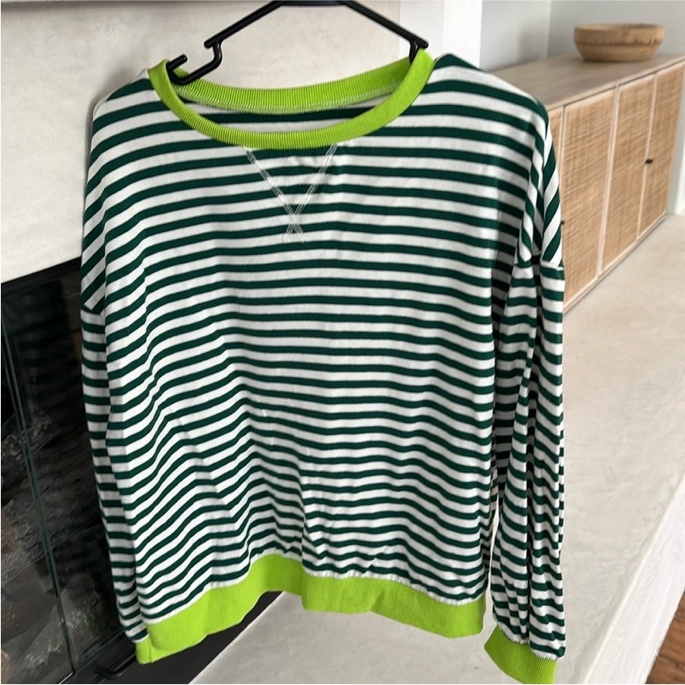 Women’s Oversized New Striped Color Top